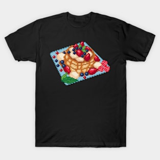 Pancakes Pixel Art T-Shirt